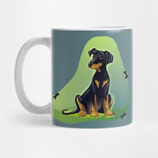 Natural Ears Doberman Mug